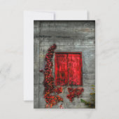 De rode loft - Wenskaart Bedankkaart (Voorkant)