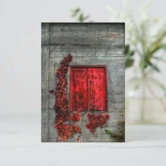 De rode loft - Wenskaart Bedankkaart (Staand voorkant)