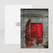 De rode loft - Wenskaart Bedankkaart (Voorkant / Achterkant)