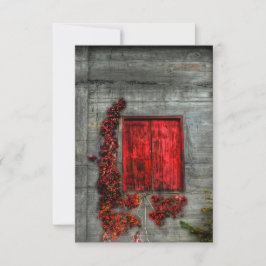 De rode loft - Wenskaart Bedankkaart