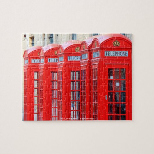 De Rode Londense Telefooncel Legpuzzel (Horizontaal)