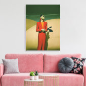 De Rode Man Canvas Afdruk (Insitu (Woonkamer))