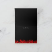 De rode Maskerade van het Masker van de Fonkeling Bedankkaart (Binnen)