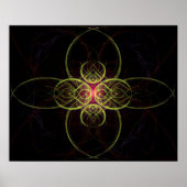 De Rode Medallion van Alexandra Cook van Linandara Poster (Voorkant)