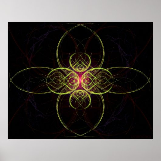 De Rode Medallion van Alexandra Cook van Linandara Poster (Voorkant)