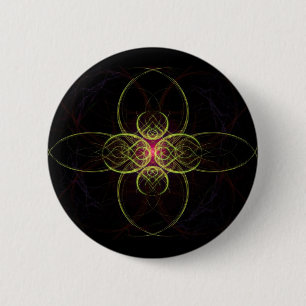 De Rode Medallion van Alexandra Cook van Linandara Ronde Button 5,7 Cm