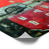 De Rode Mill in Clinton, New Jersey Poster (Hoek)