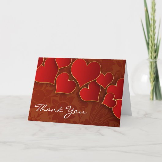 de rode mooie kaarten van liefdeharten (Voorkant)