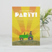 De Rode of Groene Uitnodiging van de Partij van de (Staand voorkant)