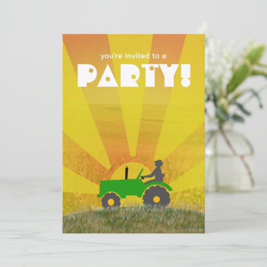 De Rode of Groene Uitnodiging van de Partij van de (Staand voorkant)