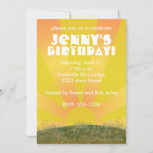 De Rode of Groene Uitnodiging van de Partij van de (Achterkant)