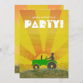 De Rode of Groene Uitnodiging van de Partij van de (Voorkant / Achterkant)