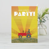 De Rode of Groene Uitnodiging van de Partij van de (Staand voorkant)