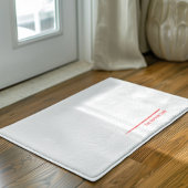 De rode onderste lijn deurmat