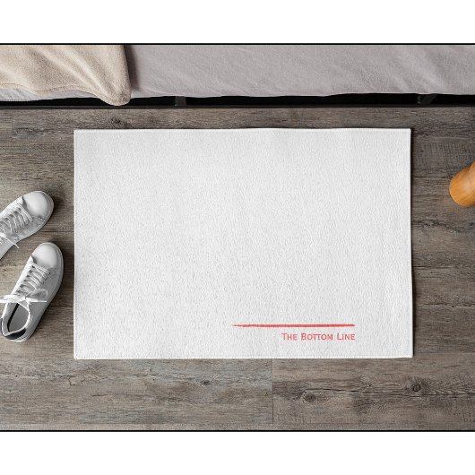 De rode onderste lijn deurmat