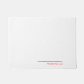 De rode onderste lijn deurmat (Voorkant)