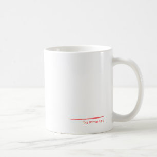 De rode onderste lijn koffiemok