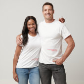 De rode onderste lijn t-shirt (Unisex)