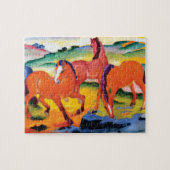De Rode Paarden van Franz Marc Legpuzzel (Horizontaal)