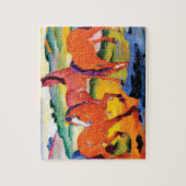 De Rode Paarden van Franz Marc Legpuzzel (Verticaal)
