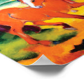 De Rode Paarden van Franz Marc Poster (Hoek)