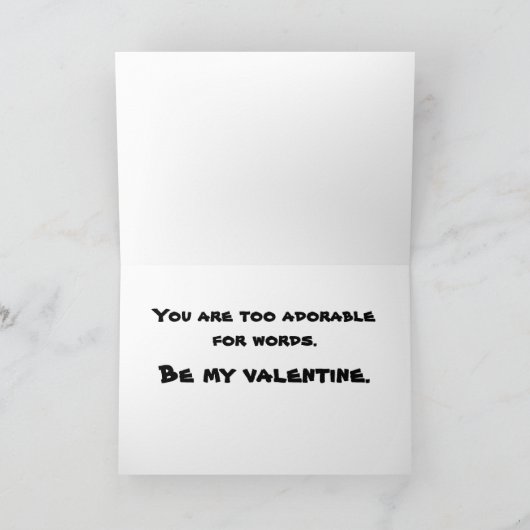 De rode panda Valentijn Kaart (Binnen)