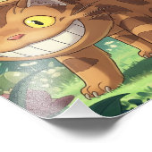 De rode panda van Ghibli Foto Afdruk (Hoek)