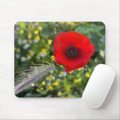 De rode papaver muismat (Met muis)
