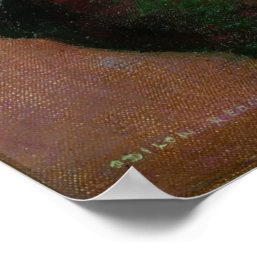 De rode papaver poster (Hoek)