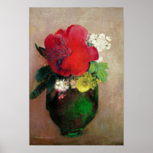 De rode papaver poster