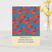 De rode Papavers van het Gebied worden goed van de Kaart (Gele Bloem)