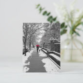 De rode Paraplu Briefkaart (Staand voorkant)