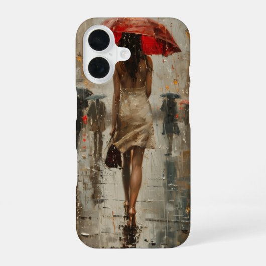 De Rode Paraplu iPhone 16 Hoesje (Achterkant)