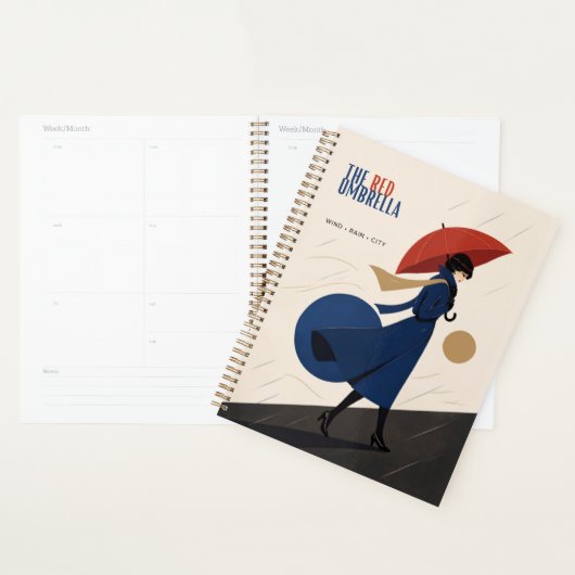 de rode paraplu planner (Display)