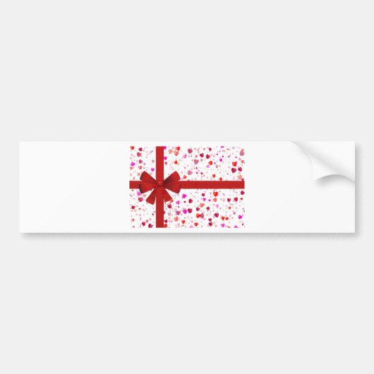 De rode Partij van de Gelukwensen van het Lot van Bumpersticker (Voorkant)