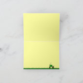 De rode Partij van de Tractor dankt u nota neemt Bedankkaart (Binnen)