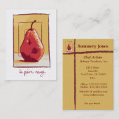 De rode peren visitekaartje (Voorkant / Achterkant)