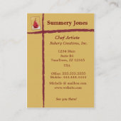 De rode peren visitekaartje (Achterkant)