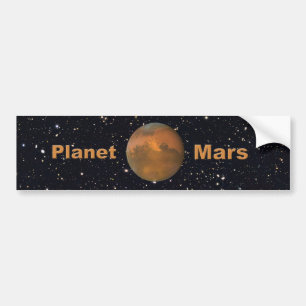 De rode planeet Mars Bumpersticker