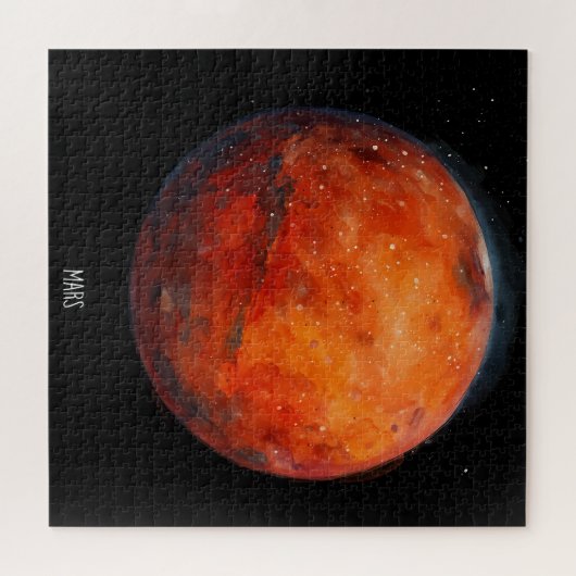 De rode planeet: Mars Waterverf Legpuzzel (Horizontaal)