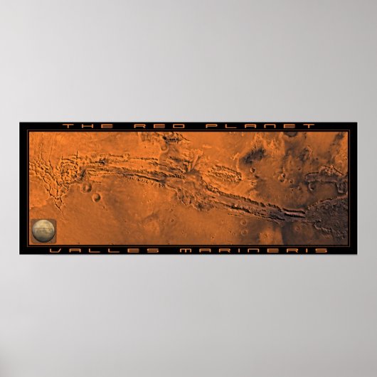 De Rode Planet: Valles Marineris Poster (Voorkant)