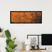 De Rode Planet: Valles Marineris Poster (Thuiskantoor)