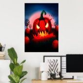 De rode pompoen komen voor je. | AI Art Poster (Thuiskantoor)