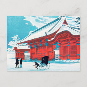 De Rode Poort van Hongo in de Sneeuw (1926) - Shot Feestdagenkaart