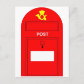 De rode postbus briefkaart (Voorkant)