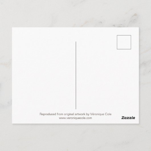 De Rode Postman Butterfly Briefkaart (Achterkant)