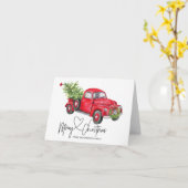 De rode Retro Groet van Kerstmis van de Kaart (Gele Bloem)