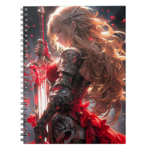 De Rode Ridder Anime Krijgersprinses Kunst Notitieboek