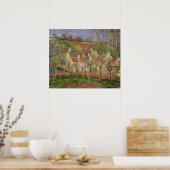 De Rode Roofs, of Hoek van een dorp Poster (Keuken)