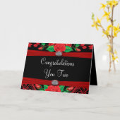 De rode Rozen van de Wijnstok op Zwarte Kaart (Gele Bloem)